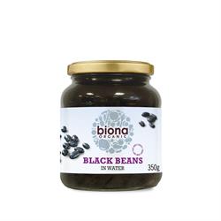 Haricots noirs biologiques en bocaux en verre 350g