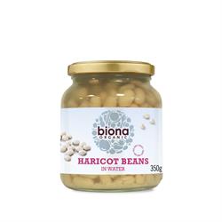 Organic Haricot Beans in Glass Jar 350g