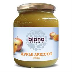 Bio-Apfel- und Aprikosenpüree – ohne Zuckerzusatz, 350 g