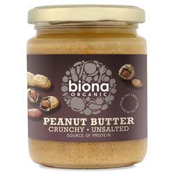 Biona Bio-Erdnussbutter knusprig – ohne Salzzusatz, 250 g