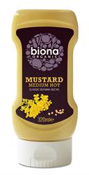 Org Mustard Medium Hot - Classic German - Fara zahar adaugat 320ml