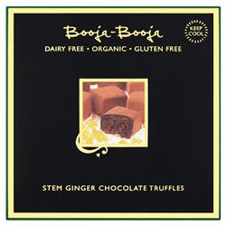 Stem Ginger Chocolate Truffles 104g (order in multiples of 2 or 8 for trade outer)