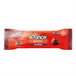 Bounce Breakfast Baton proteinowy o wysokiej zawartości błonnika Red Berry (zamawiaj jako wielokrotność 5 lub 20 sztuk w przypadku sprzedaży detalicznej)
