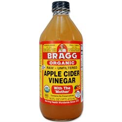 Vinagre de sidra de manzana orgánico Bragg - 946ml (pedir en individuales o 12 para el comercio exterior)