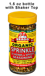 Bragg Organic Sprinkle - 24 condimentos de hierbas y especias 42.5 g (pedir en individuales o 12 para el comercio exterior)
