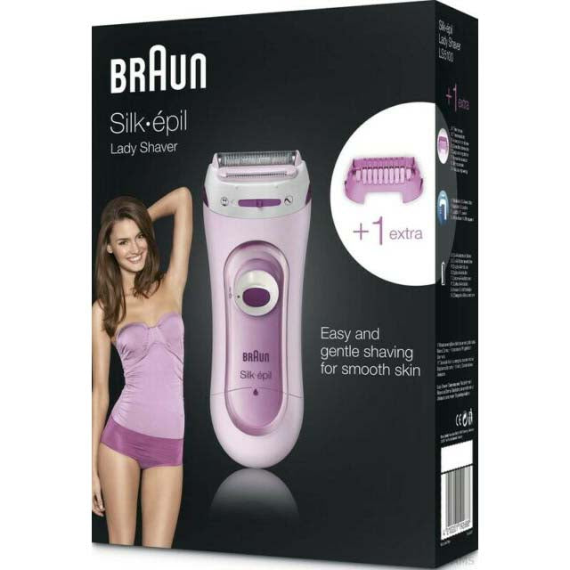 Máquina de barbear feminina Braun | seda-epil | bateria | lavável