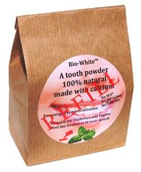 Pó dental refil de hortelã-pimenta em saco de papel 35g (encomende avulsos ou 10 para varejo externo)