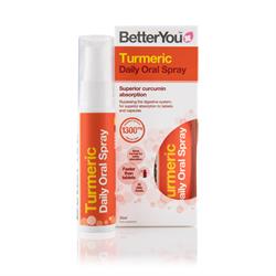 BetterYou Turmeric Daily Oral Spray 25ml (bestel in singles of 6 voor retail-buitenverpakkingen)