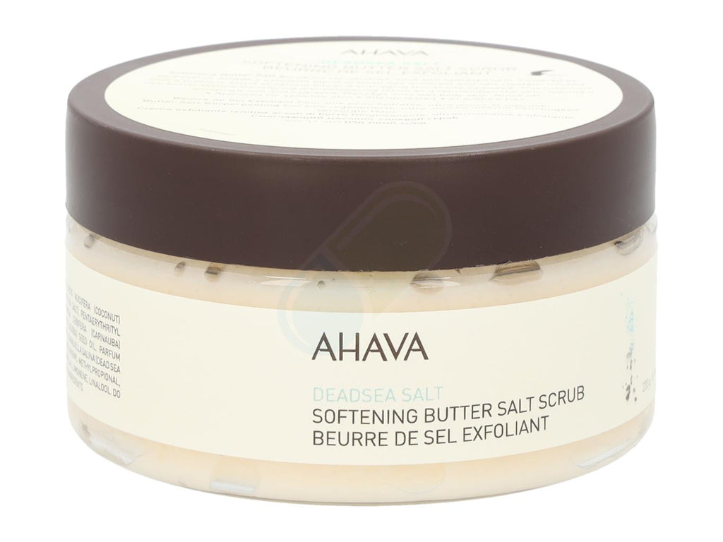Exfoliante de sal y mantequilla suavizante con sal del Mar Muerto de Ahava 220 gr