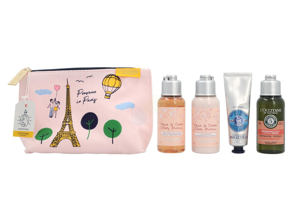 L'Occitane Pink Eifeltower Pouch 255 ml