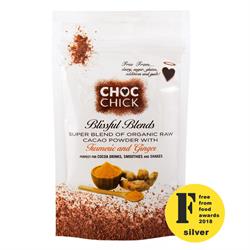 Blissful Blends Curcuma &amp; Ginger Super Cacao 100g (commander en simple ou 10 pour le commerce extérieur)