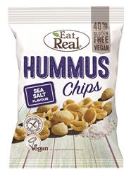 Spis Ægte Hummus Chips Havsalt 135g (bestil i singler eller 10 for bytte ydre)