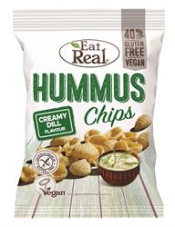 Eat Real Hummus Chips Creamy Dill 135g (order in singles or 10 for trade outer)