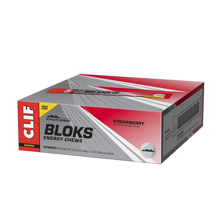 Clif Bloks Energy Chews 18x60g / Erdbeere