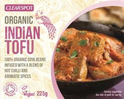 Clearspot Indian Tofu 225g (bestil i singler eller 8 for bytte ydre)