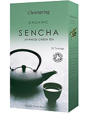 Organic Japanese Green Tea, Sencha tea bags/box 20 teabags