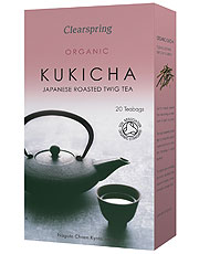 Organic Japanese Roasted Twig Tea, Kukicha 20 Bag
