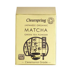 Organic Green Tea powder Ceremonial Grade (tin) 30g (order in singles or 4 for trade outer)