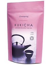 Chá japonês orgânico de galho torrado, Kukicha solto 125g