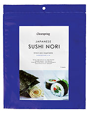 Nori Sea Vegetable Sushi Toasted 17g (bestill i single eller 8 for bytte ytre)