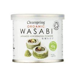 Pó de wasabi orgânico - lata pequena 25g