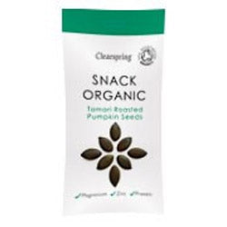 Snack Organic Tamari Roasted Pumpkin Seeds 30g (order in singles or 15 for trade outer)