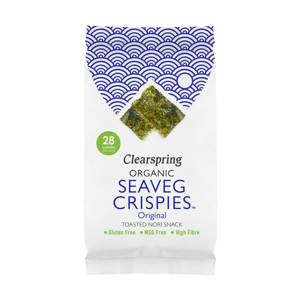 Økologisk Seaveg Crispies Original 5g (bestill i single eller 16 for bytte ytre)