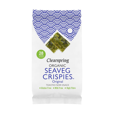 Organic Seaveg Crispies Original 5g (order in singles or 16 for trade outer)