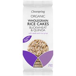 Organic Wholegrain Rice Cakes - Buckwheat & Quinoa (order in singles or 12 for trade outer)