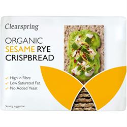 Organic Rye Crispbread - Sesame 200g (order in singles or 10 for trade outer)