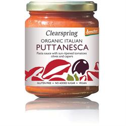 Sauce pour Pâtes Puttanesca Italienne Bio Demeter 300g (commander par multiple de 2 ou 6 pour le commerce extérieur)