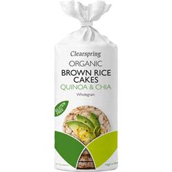 Biologische Bruine Rijstwafels - Quinoa & Chia (bestel in veelvouden van 3 of 6 voor handel buiten)