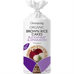 Organic Brown Rice Cakes - Buckwheat & Amaranth (order in multiples of 3 or 6 for trade outer)