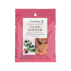 Pepinillo de jengibre y sushi orgánico 50 g (pedir por separado o 10 para el comercio exterior)