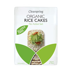 Tortitas de arroz finas Org sin sal añadida 130 g (pedir por separado o 12 para el comercio exterior)