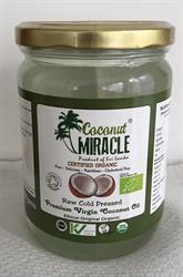 Aceite de coco virgen extra CRUDO orgánico 500 ml (pedir por separado o 12 para el comercio exterior)