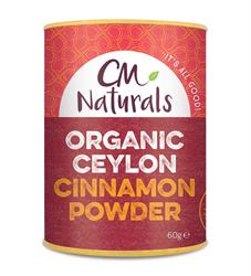 Organiczny cynamon cejloński w proszku 60g (zamów pojedynczo lub 12 sztuk na wymianę zewnętrzną)