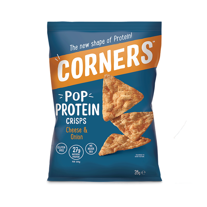 Corners pop protein chips 18x28g / sød grill