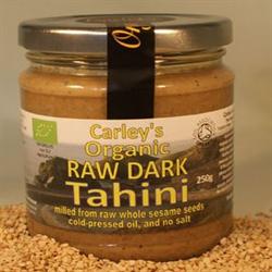 Organiczne Surowe CIEMNE Tahini (ft olej sezamowy) 250g