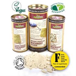 Organic Peruvian Raw Maca Powder 300g (order in singles or 12 for trade outer)