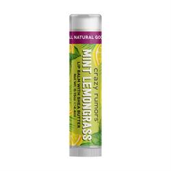 Munt Citroengras gearomatiseerde 100% natuurlijke veganistische lippenbalsem 4ml (bestel in veelvouden van 2 of 12 voor detailhandelsbuiten)