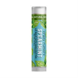 100% natuurlijke veganistische lippenbalsem met groene muntsmaak 4 ml (bestel in veelvouden van 2 of 12 voor de detailhandel)