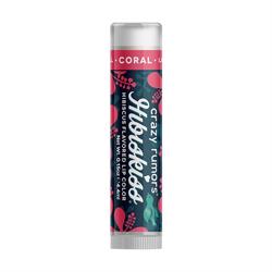 Balsam de buze vegan colorat 100% natural Coral Hibiskiss 4 ml (comandați în multipli de 2 sau 12 pentru exterior)