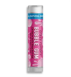Baume à lèvres végétalien aromatisé au Bubble Gum - 100 % naturel, 4 ml (commander par multiples de 2 ou 12 pour l'extérieur au détail)