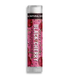 Baume à lèvres végétalien aromatisé à la cerise noire 100 % naturel, 4 ml (commander par multiples de 2 ou 12 pour l'extérieur au détail)