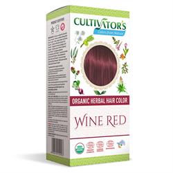 75% de descuento en color de cabello a base de hierbas orgánicas - Rojo vino 100 g (pedir por separado o 20 para el comercio exterior)