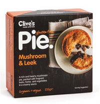 Clives Gluten Free Mushroom & Leek Pie 235g