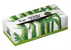 caja plana de pañuelos faciales 100% bambú, 3 capas, 80 hojas (pedir por separado o 12 para el exterior comercial)