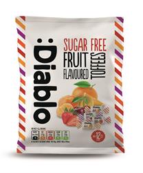 Sugar Free Fruit Flavoured Toffee Sweets bag (order in singles or 16 for retail outer)