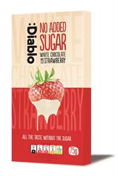 Diablo White Chocolate Bar with Strawberry 75g (order in singles or 40 for trade outer)